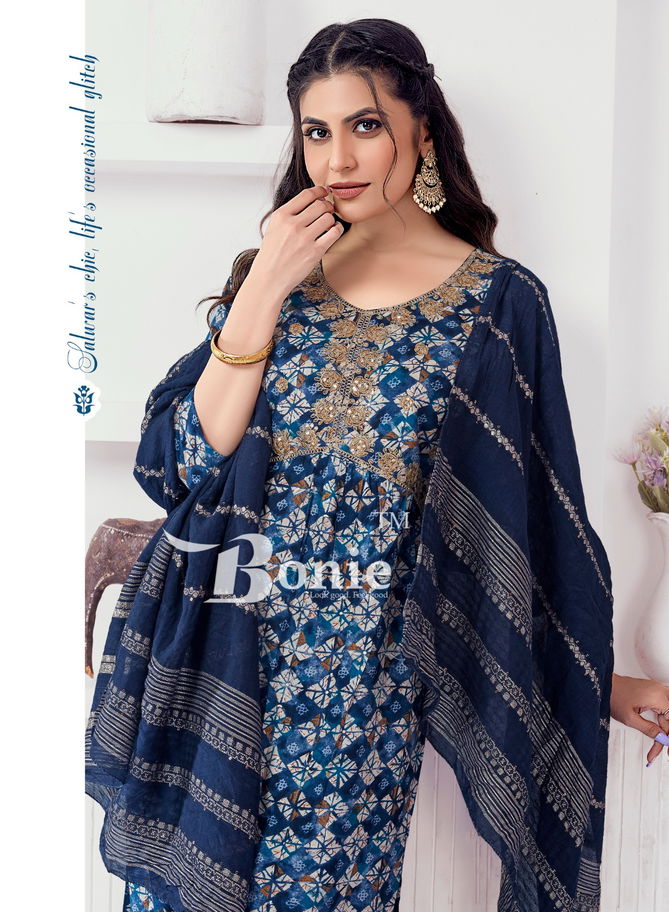 Alia 10 By Bonie Rayon Printed Kurti With Bottom Dupatta Wholesale Shop In Surat